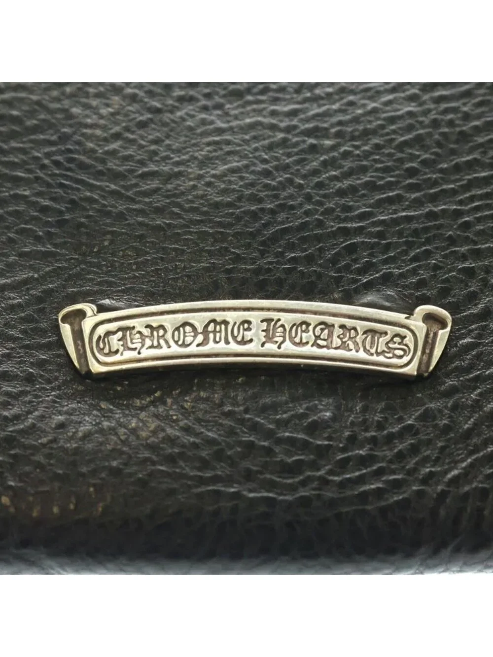 Chrome Hearts Judy Cross Ball Button Leather Wallet Black